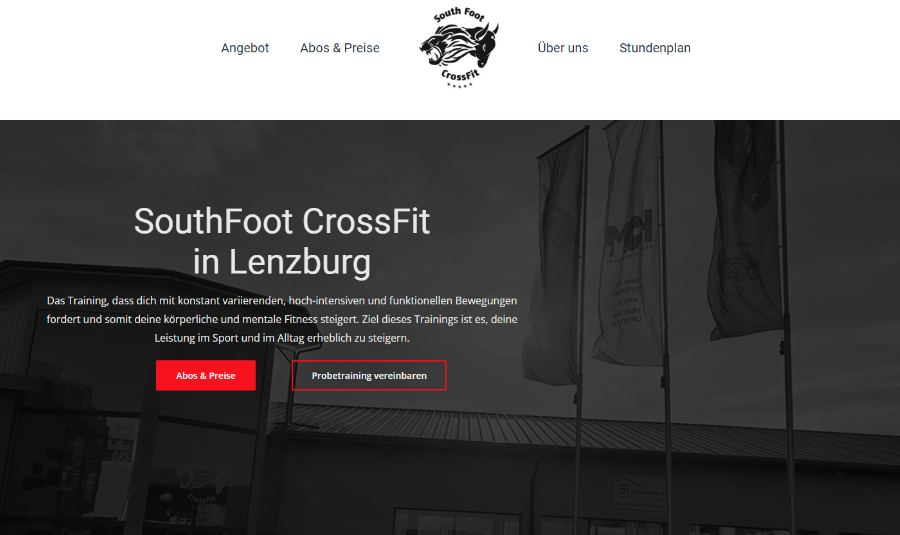 Kunde Website South Foot CrossFit
