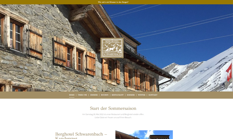 Kunde Website Berghotel Schwarenbach